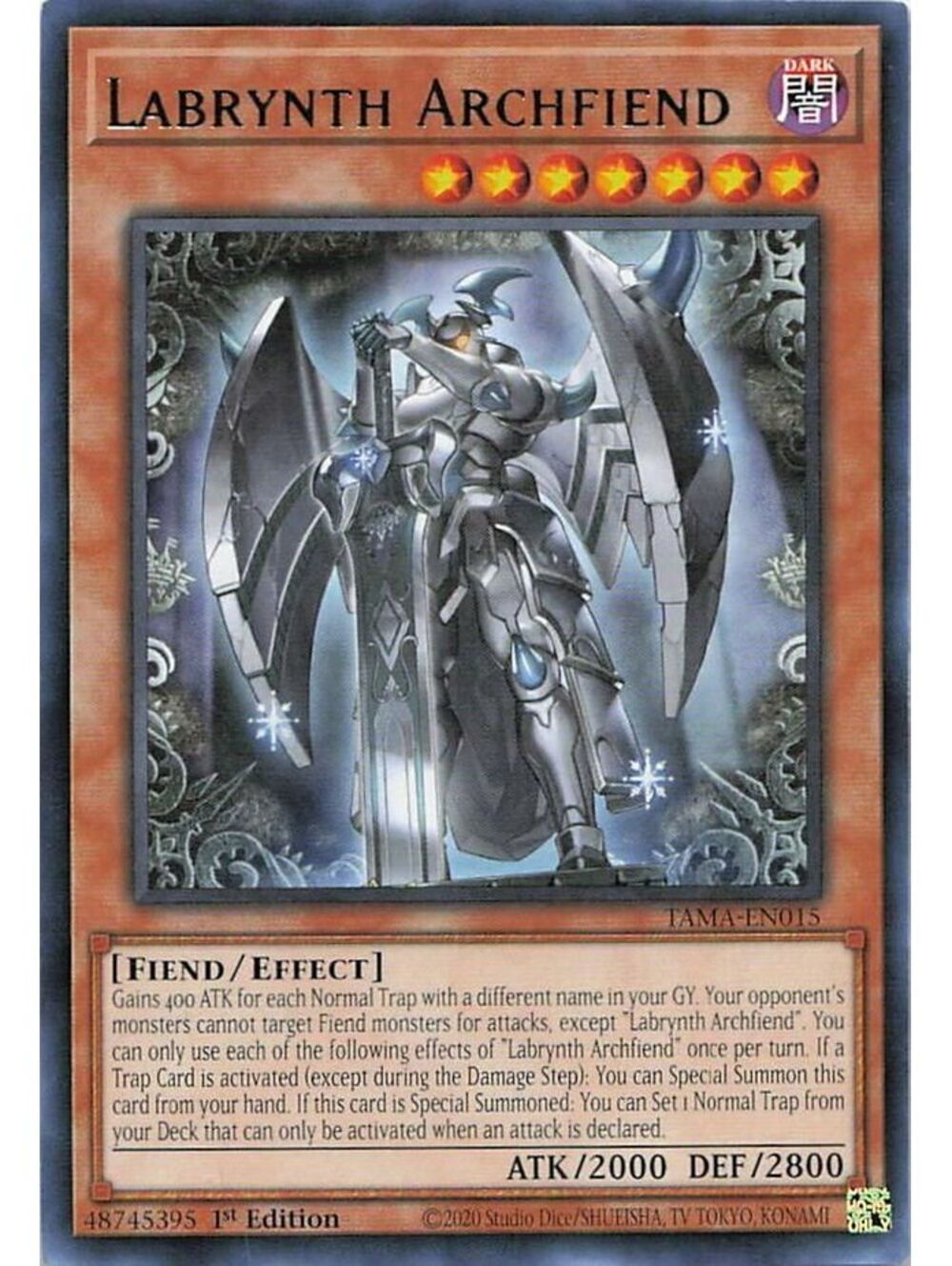Yu-Gi-Oh! TCG 2022 Labrynth Archfiend NM TAMA